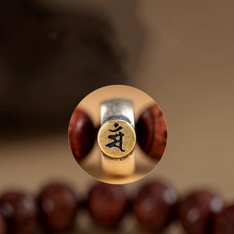 Luck Muse Chinese Zodiac Bracelet - Red Sandalwood Om Mani Padme Hum Protection - Image 7