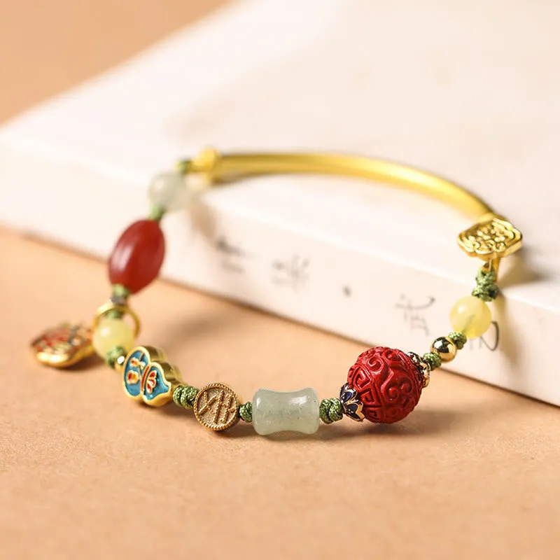 Tibetan Auspicious Clouds Bracelet for Fortune, Happiness, Wealth, and Luck - Image 2