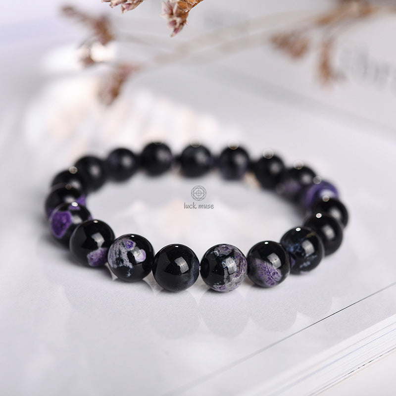 Agate and Black Onyx Protection Bracelet by Luck Muse Shop - Image 3