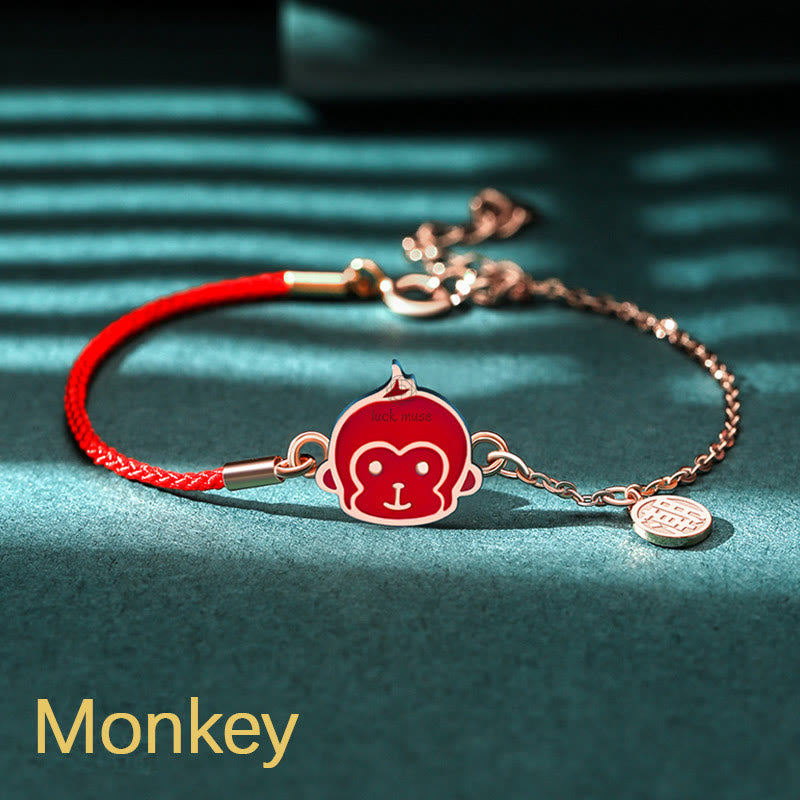 Luck Muse 925 Sterling Silver Color-Changing Chinese Zodiac Lucky Protection Red String Bracelet - Image 23