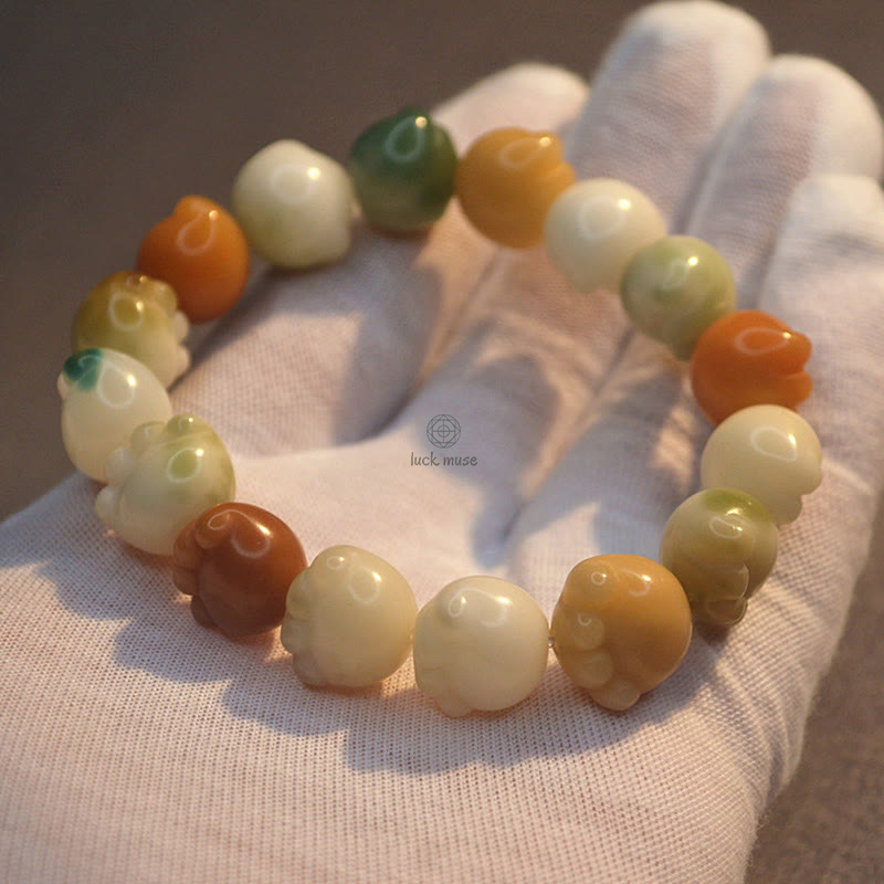 Multilayered Bodhi Seed Cat Paw Harmony Bracelet - Image 13
