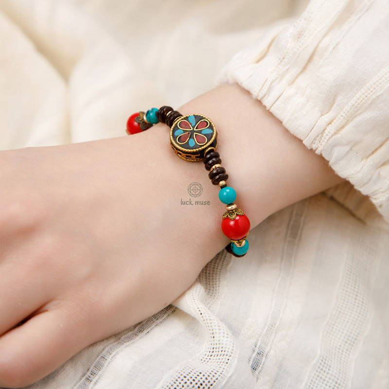 Tibetan Turquoise Buddha Bracelet for Protection and Strength - Image 4