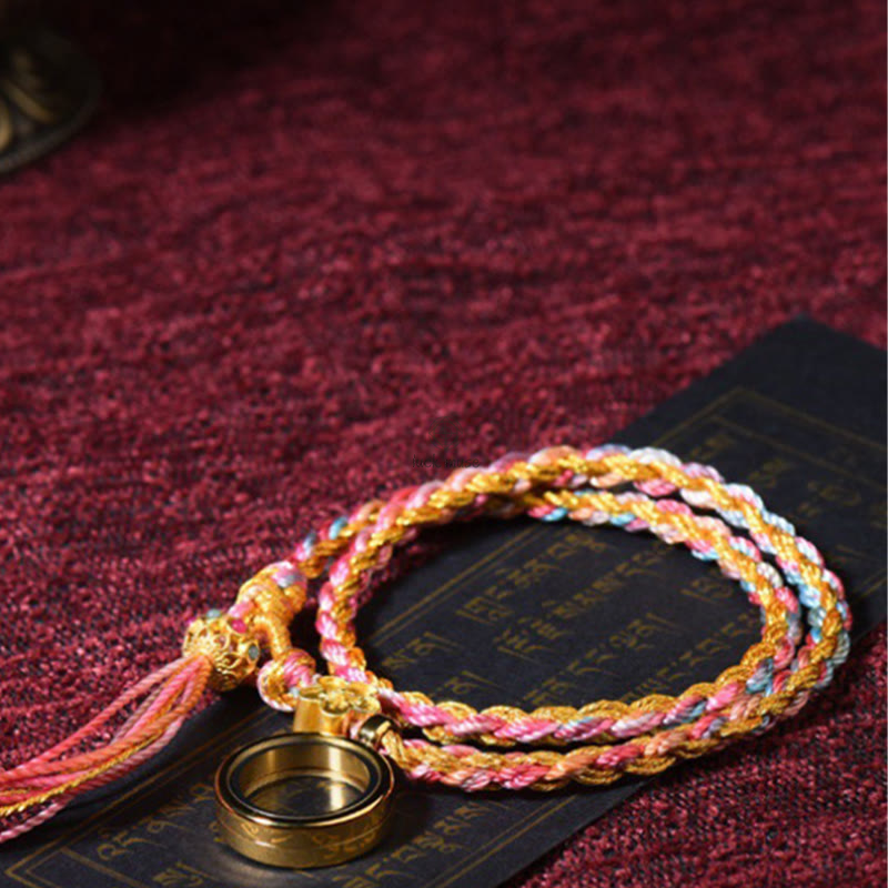 Tibetan Handmade Luck String Bracelet with Luck Muse, Single/Double Wrap - Image 4