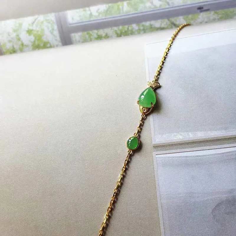 Green Chalcedony Koi Fish Courage Strength Bracelet from Luck Muse Shop - Image 4