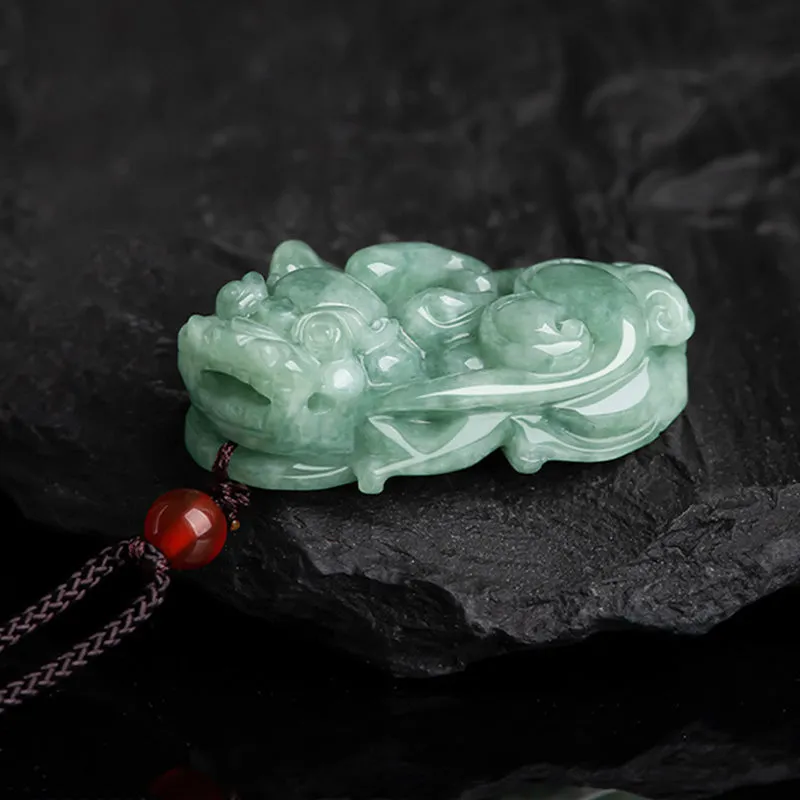 Jade PiXiu Wealth Luck Necklace Pendant - Image 2