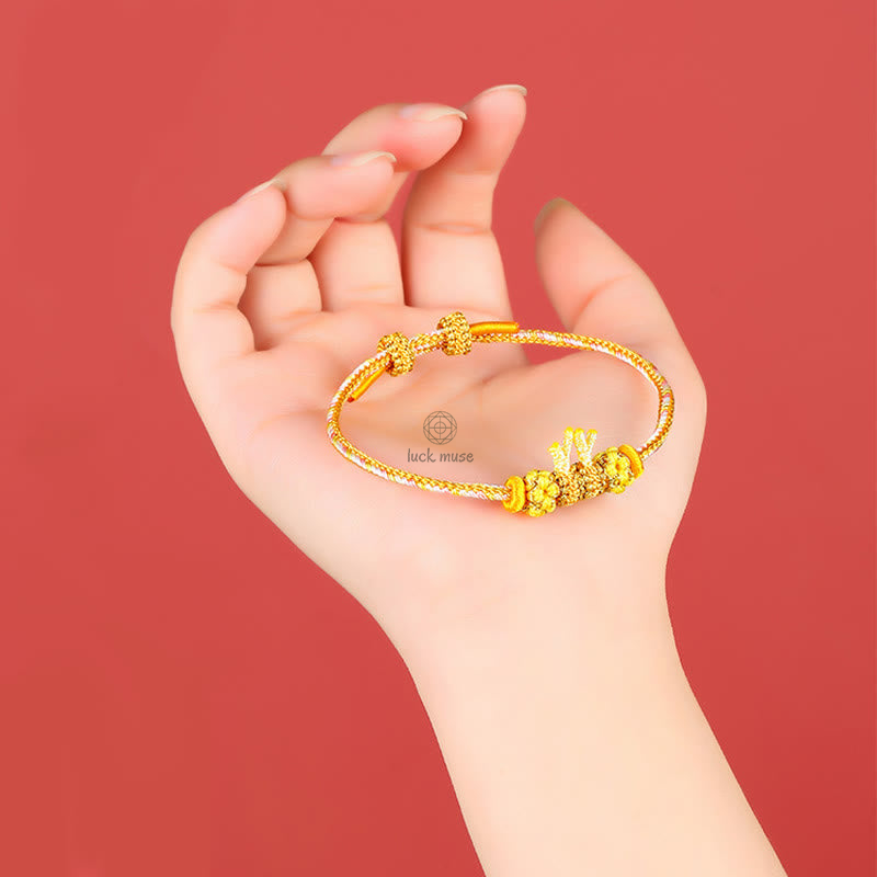Braided Bracelet: Handmade Year of the Dragon Chinese Zodiac Luck Luck Muse - Image 10