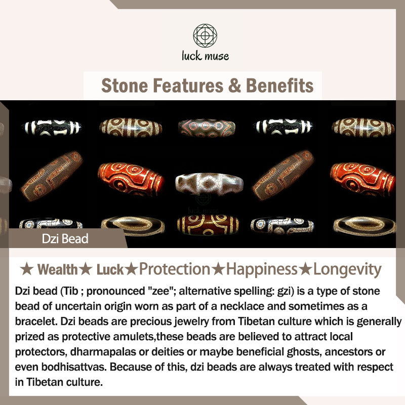 Tibetan Nine-Eye Dzi Bead Wealth Bracelet from Luck Muse Shop - Image 10