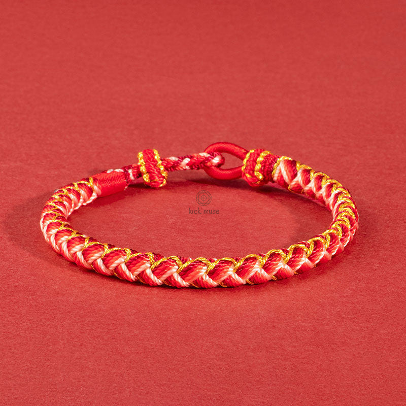 Luck Muse Dragon Scale Protection Handmade Rope Bracelet - Image 2