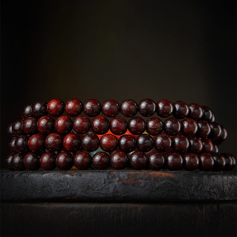 Natal Buddha Chinese Zodiac 108 Beads Red Sandalwood Red Agate Pixiu Protection Bracelet - Image 24