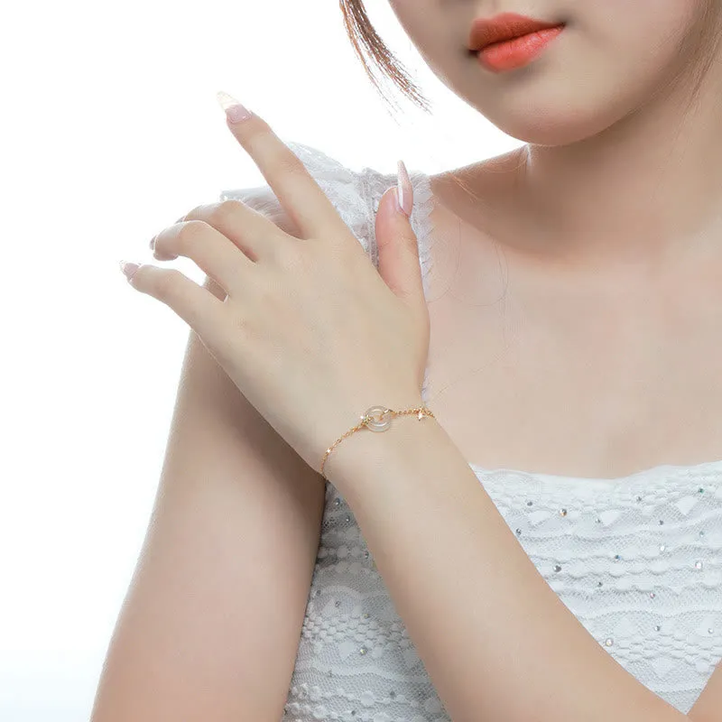 Bamboo Leaf Prosperity Chain Bracelet with 925 Sterling Silver, Hetian Jade, and Chalcedony Peace Buckle by Luck Muse Shop - Image 11