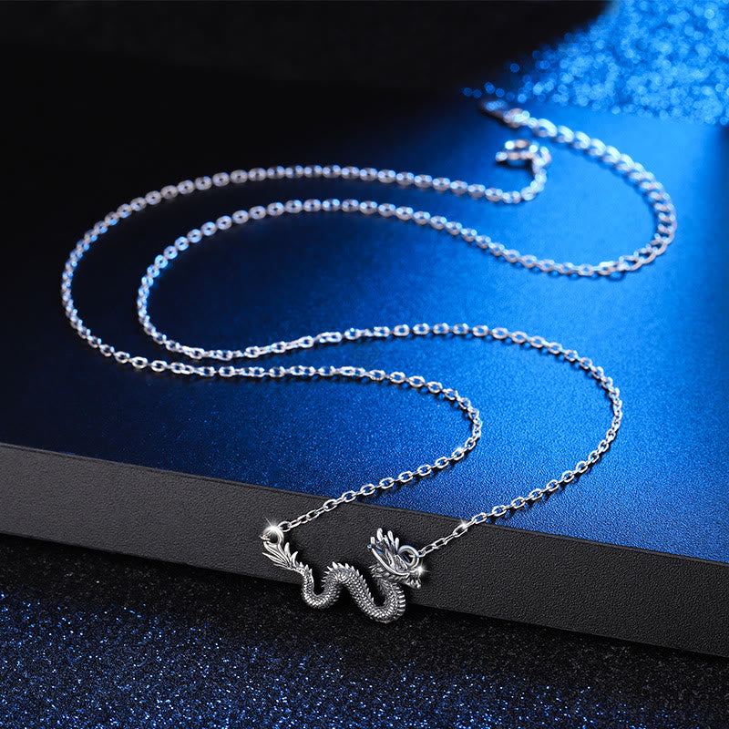 Luck Muse 925 Sterling Silver Year Of The Dragon Protective Dragon Chain Necklace Pendant - Image 3