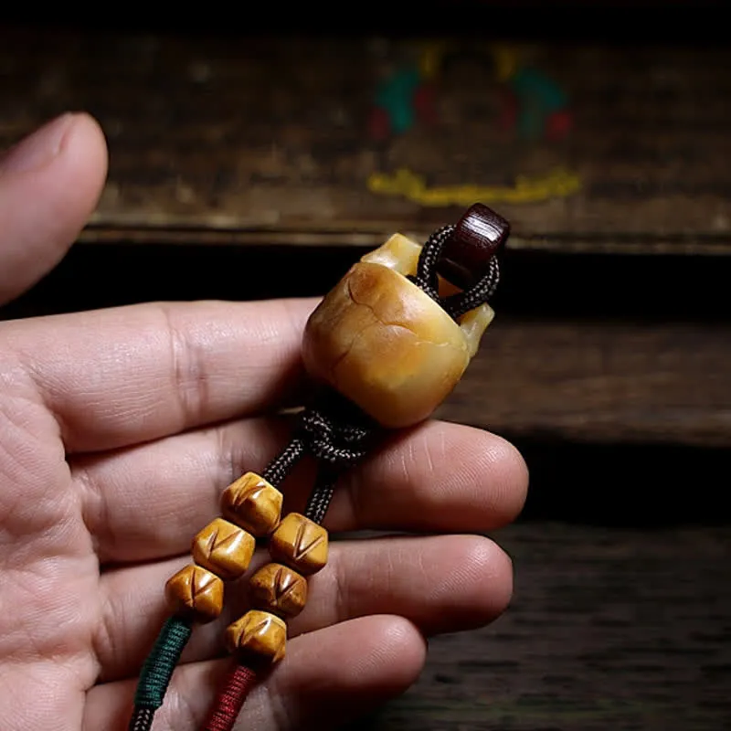 Tibetan Camel Bone Skull Protection Necklace Pendant - Luck Muse - Image 5
