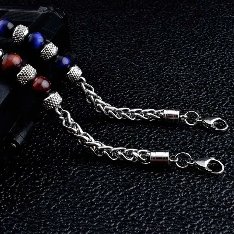 Luck Muse Black Onyx Tiger Eye Courage Bracelet - Image 14