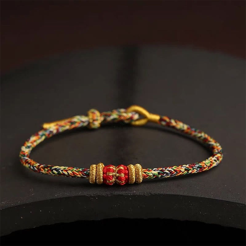 King Kong Knot Luck Bracelet - Handmade Colorful Rope with Luck Muse - Image 15
