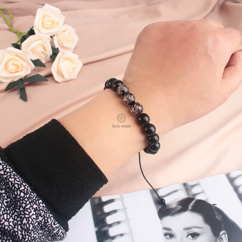 Black Obsidian Glowstone Strength Bracelet - Image 7