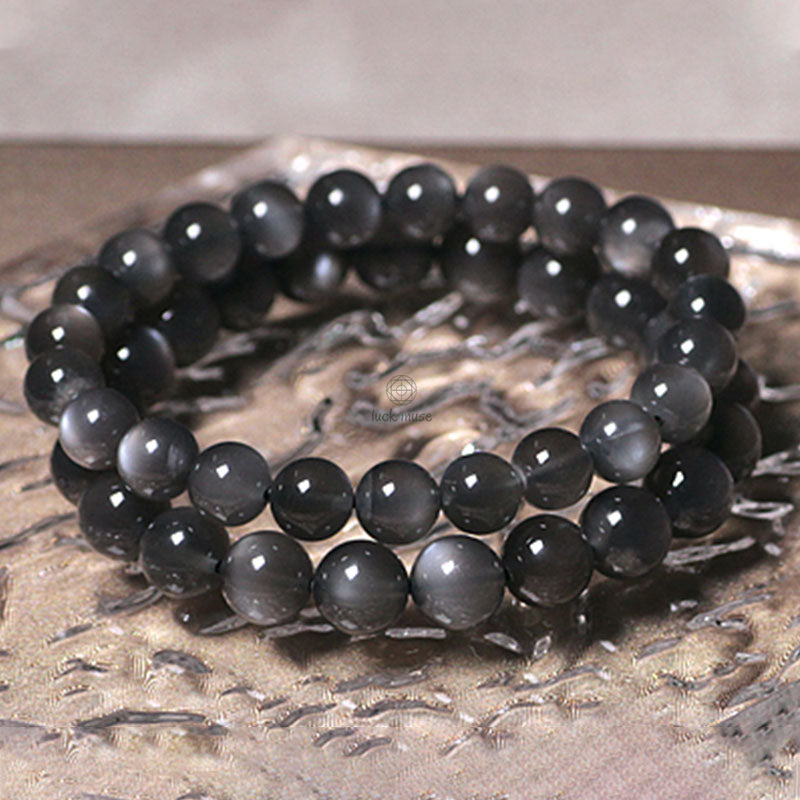 Natural Moonstone Love Beads Bracelet - Luck Muse Shop - Image 3