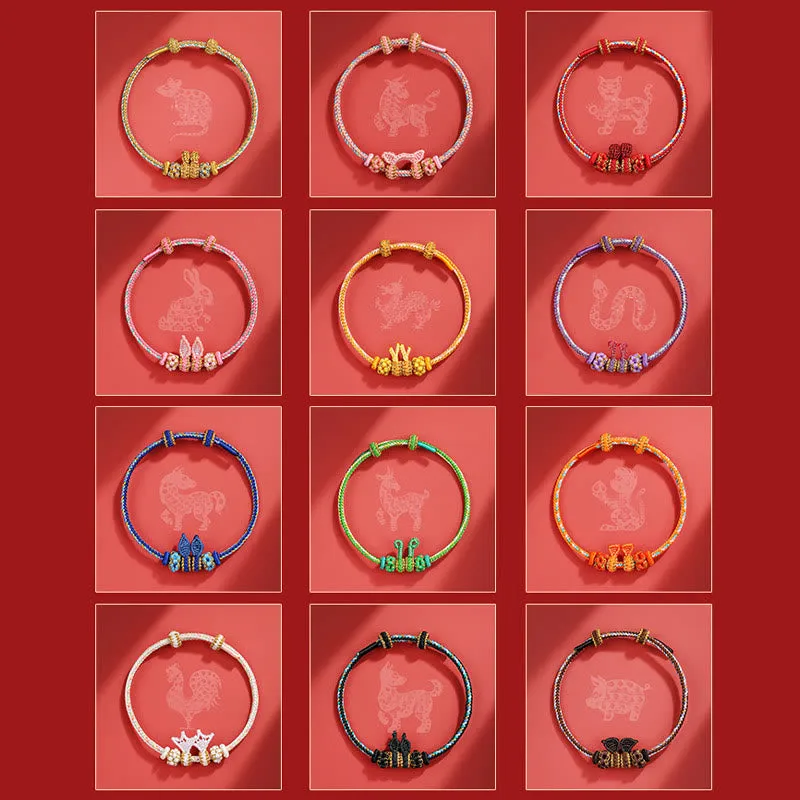 Braided Bracelet: Handmade Year of the Dragon Chinese Zodiac Luck Luck Muse - Image 24
