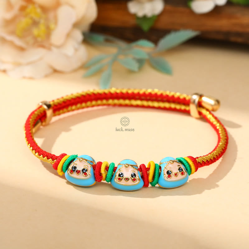 Colorful Zongzi Pattern Luck Muse Bracelet - Handmade Luck Bracelet for Children and Adults - Image 21