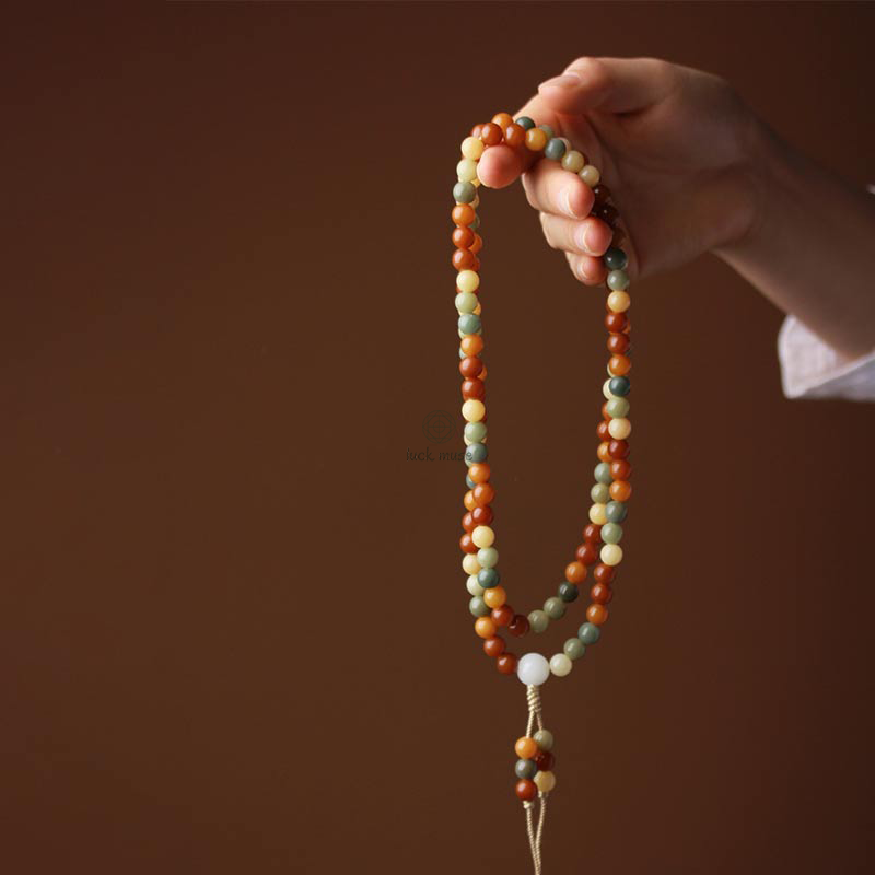 Bodhi Seed Harmony Wisdom Mala Bracelet by Luck Muse Shop - Image 3