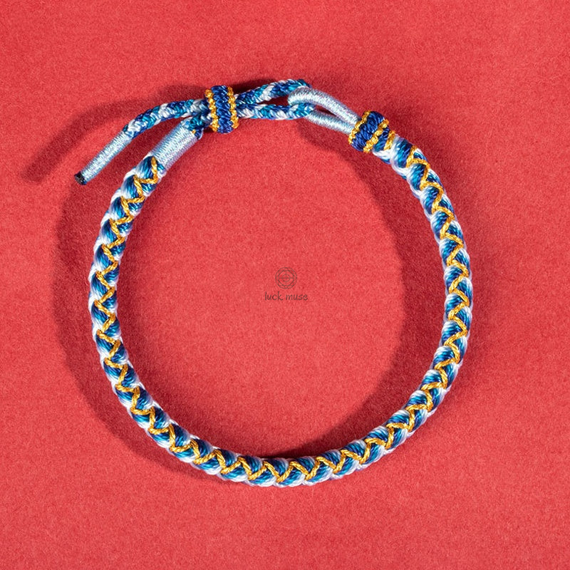Luck Muse Dragon Scale Protection Handmade Rope Bracelet - Image 10