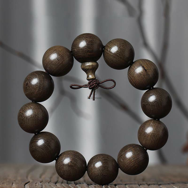 Rare Phoebe Zhennan Wood Blessing Bracelet - Image 4
