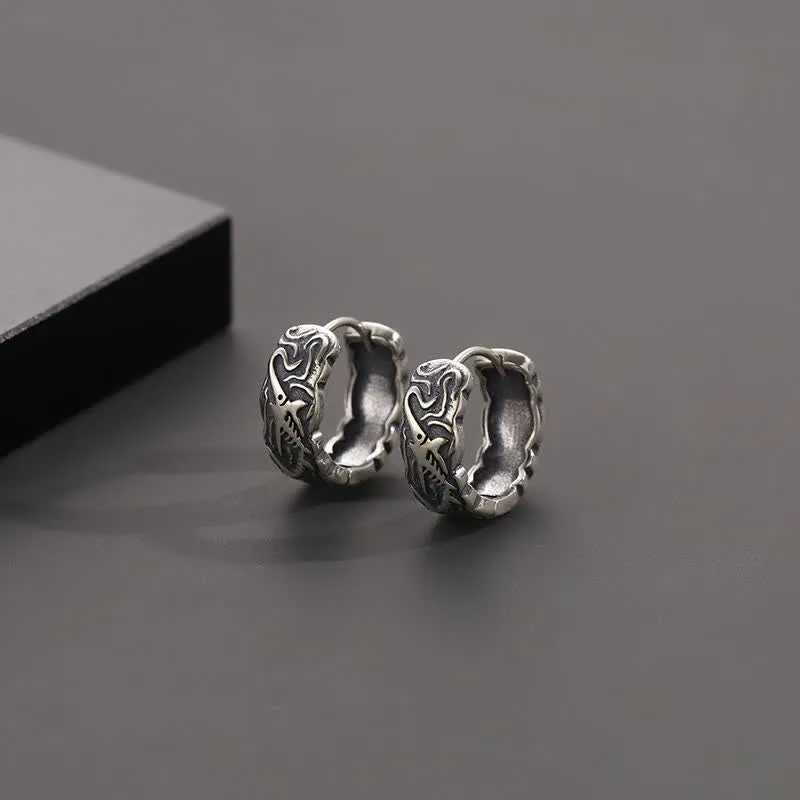 Fish Bone Pattern Wealth Earrings by Luck Muse Shop - Image 5