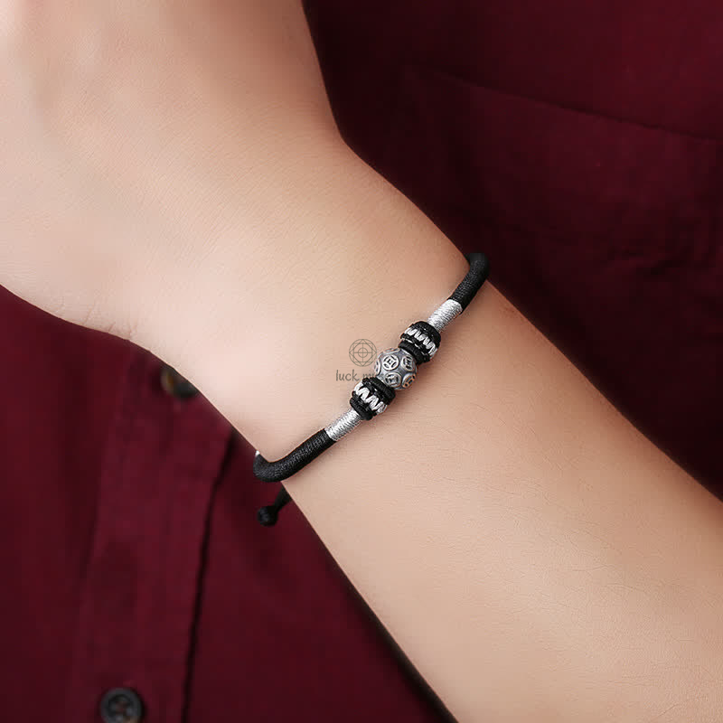 Luck Muse 999 Sterling Silver Round Copper Coin Bracelet for Protection and Luck - Image 4