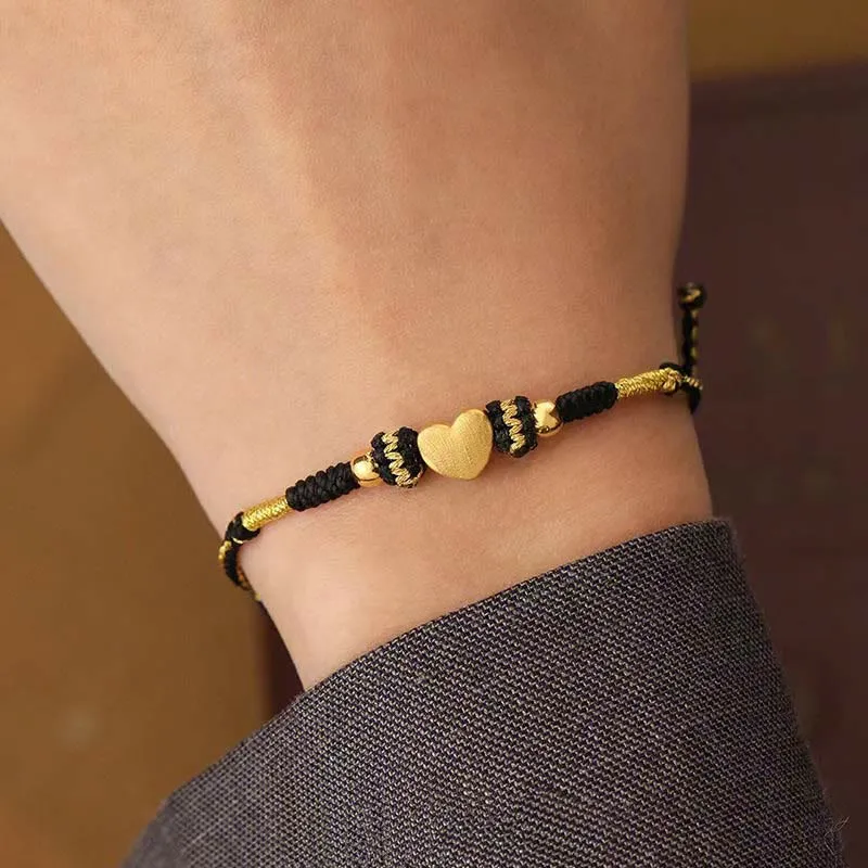 Tibet Handmade Love Heart King Kong Knot Braided Bracelet - Luck Muse Lucky Charm - Image 4
