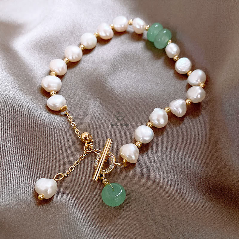 Natural Green Strawberry Quartz Luck Muse Healing Bracelet - Image 3