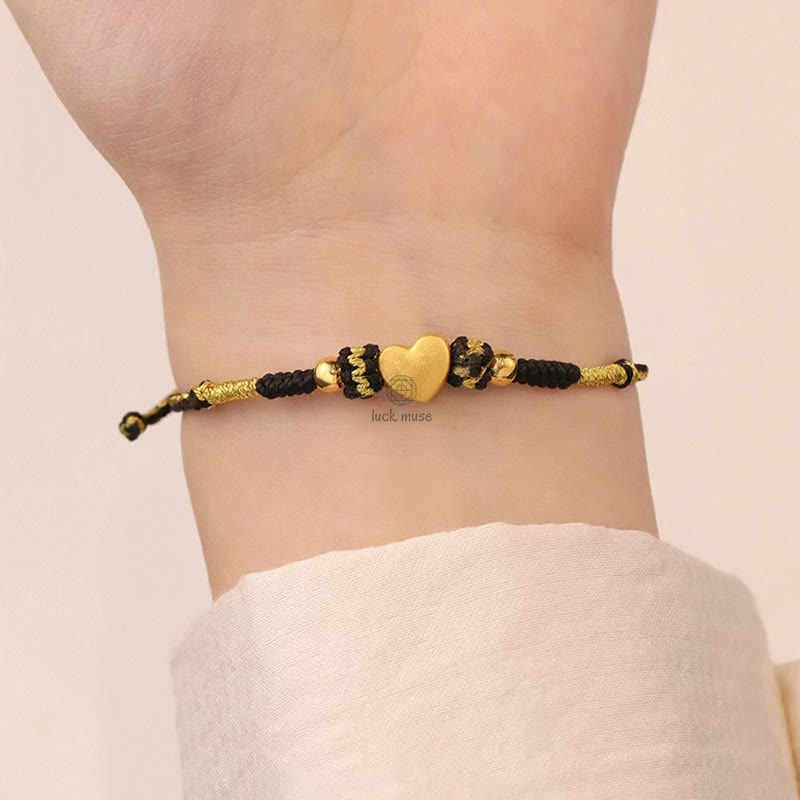 Tibet Handmade Love Heart King Kong Knot Braided Bracelet - Luck Muse Lucky Charm - Image 6