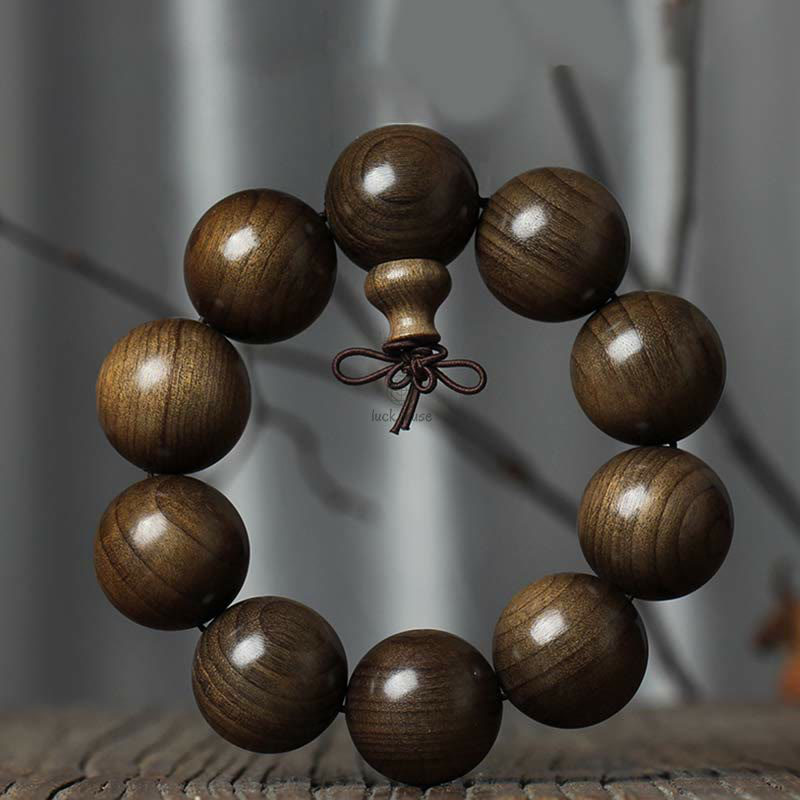 Rare Phoebe Zhennan Wood Blessing Bracelet - Image 8