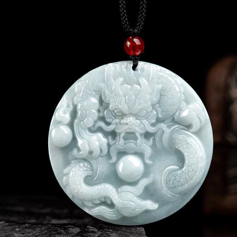 Chinese Zodiac Dragon Jade Success Amulet String Necklace - Limited Time Offer - Image 8