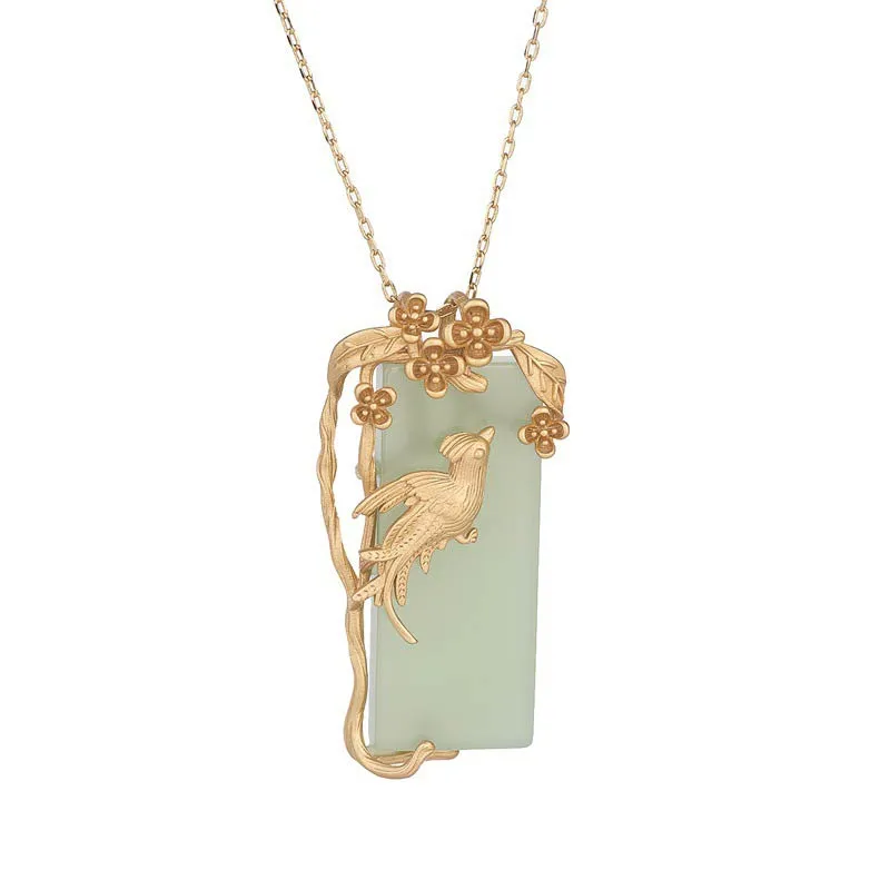 Green Aventurine Balance Necklace Pendant by Luck Muse Shop