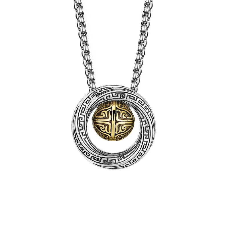 Luck Muse Mobius Copper Wealth Necklace with Lucky Bead - Image 2